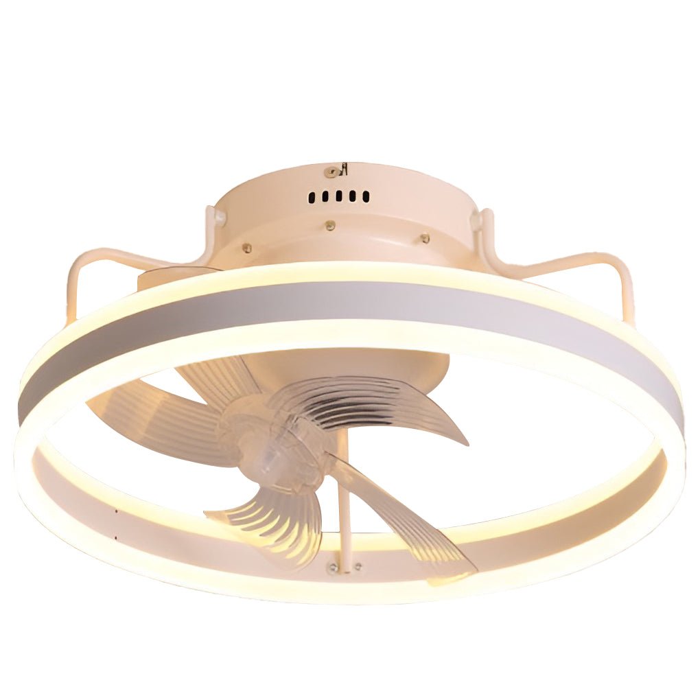 360° Rotating Dimmable Silent Ceiling Fan Light with LED
