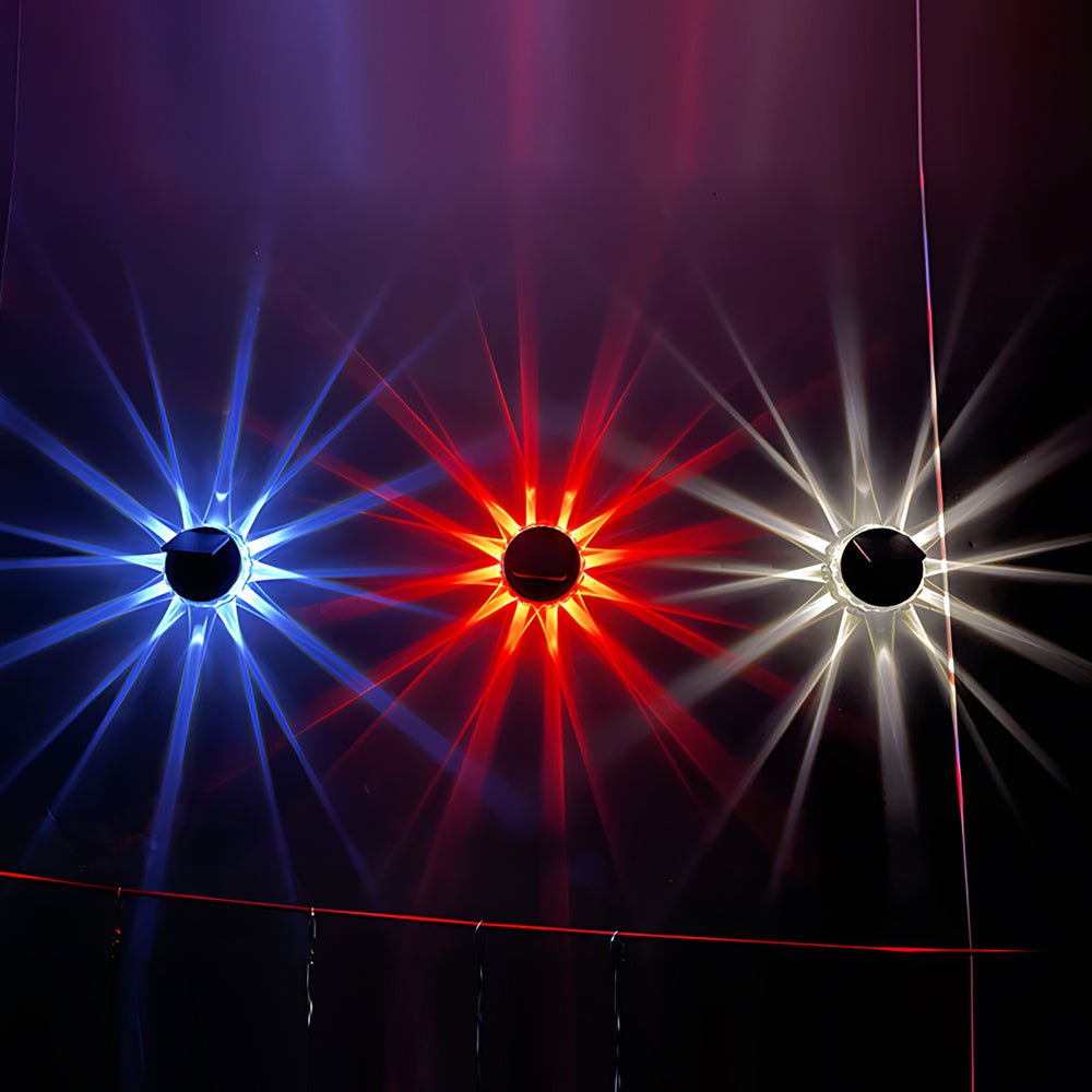 Solar LED Petal Wall Light with Remote Control Waterproof Outdoor
