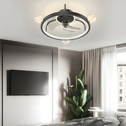 Modern Bladeless Ceiling Fan Light with Acrylic Accents