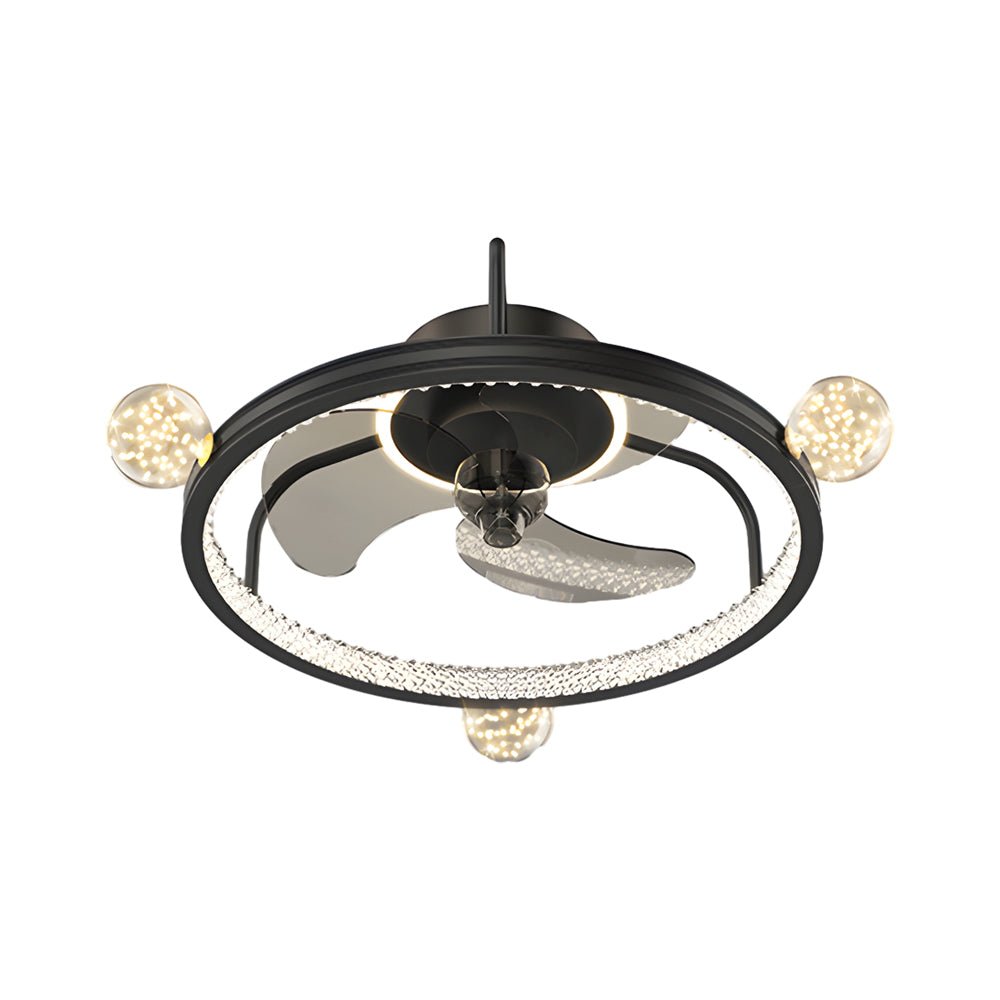 Modern Bladeless Ceiling Fan Light with Acrylic Accents
