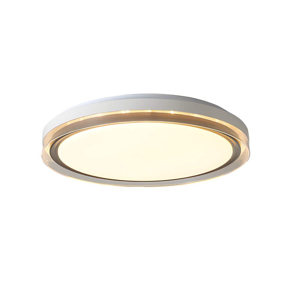 Modern Round Acrylic LED Flush Mount Ceiling Light with 3-Step Dimming