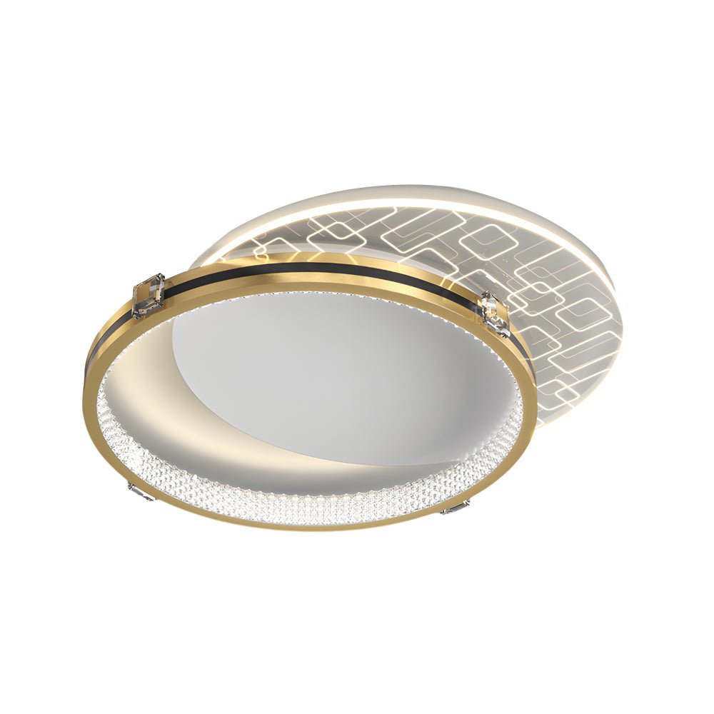 Modern Round Acrylic LED Ceiling Light with 3-Step Dimming