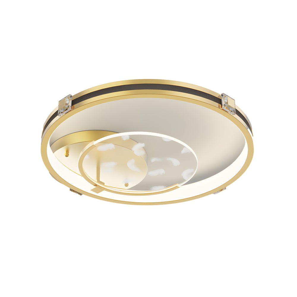 Modern Feather Acrylic LED Ceiling Light with 3-Step Dimming