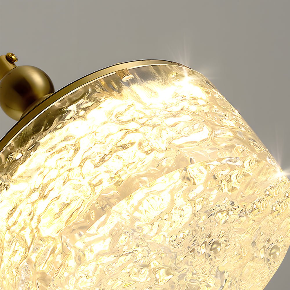 Modern Ice Texture Acrylic Pendant Light with 3-Step Dimming