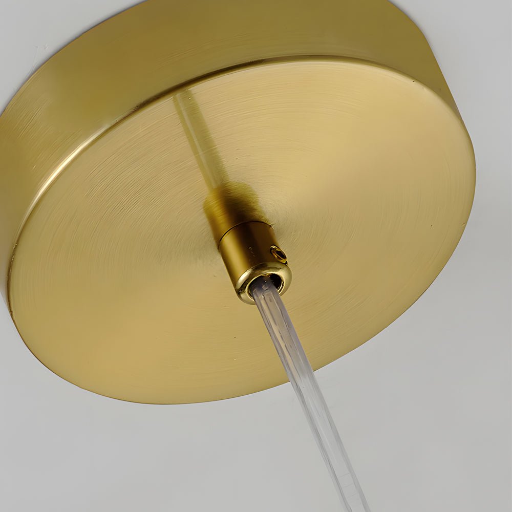 Modern Ice Texture Acrylic Pendant Light with 3-Step Dimming