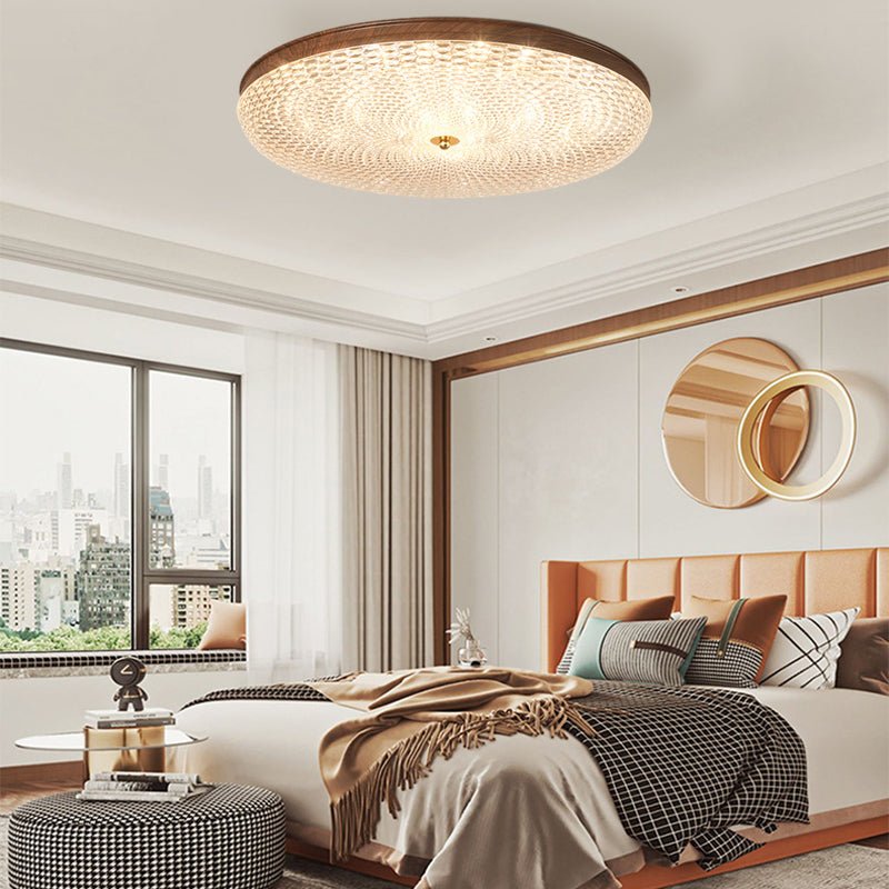 Dimmable LED Flush Mount Ceiling Light with Remote Control