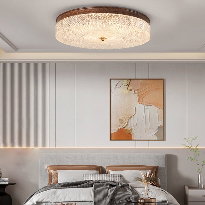 Dimmable LED Flush Mount Ceiling Light with Remote Control
