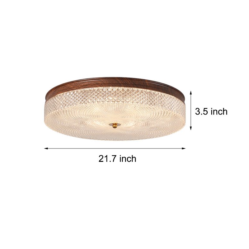 Dimmable LED Flush Mount Ceiling Light with Remote Control