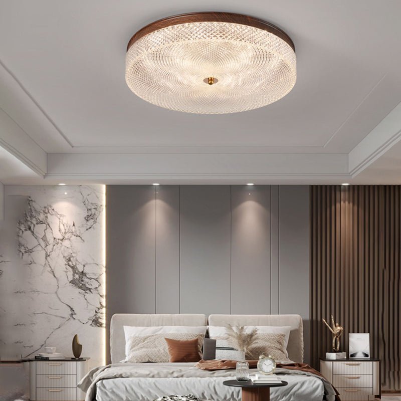 Dimmable LED Flush Mount Ceiling Light with Remote Control