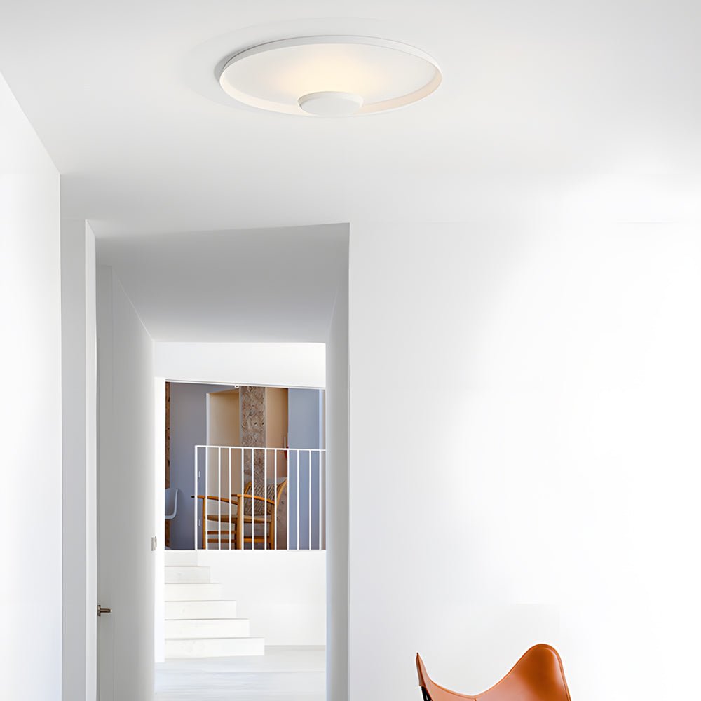 Modern Aluminum LED Halo Flush Mount Ceiling Light