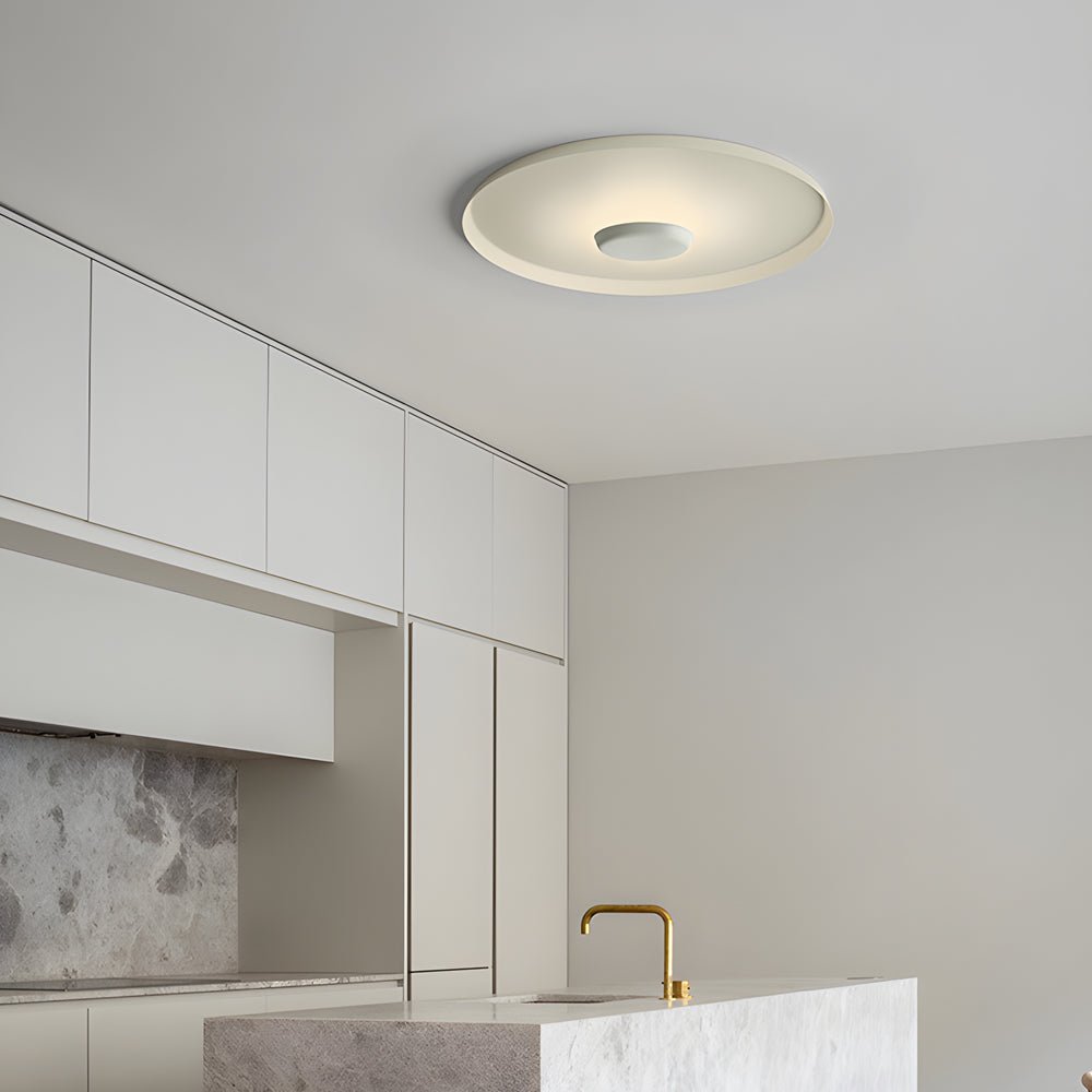 Modern Aluminum LED Halo Flush Mount Ceiling Light