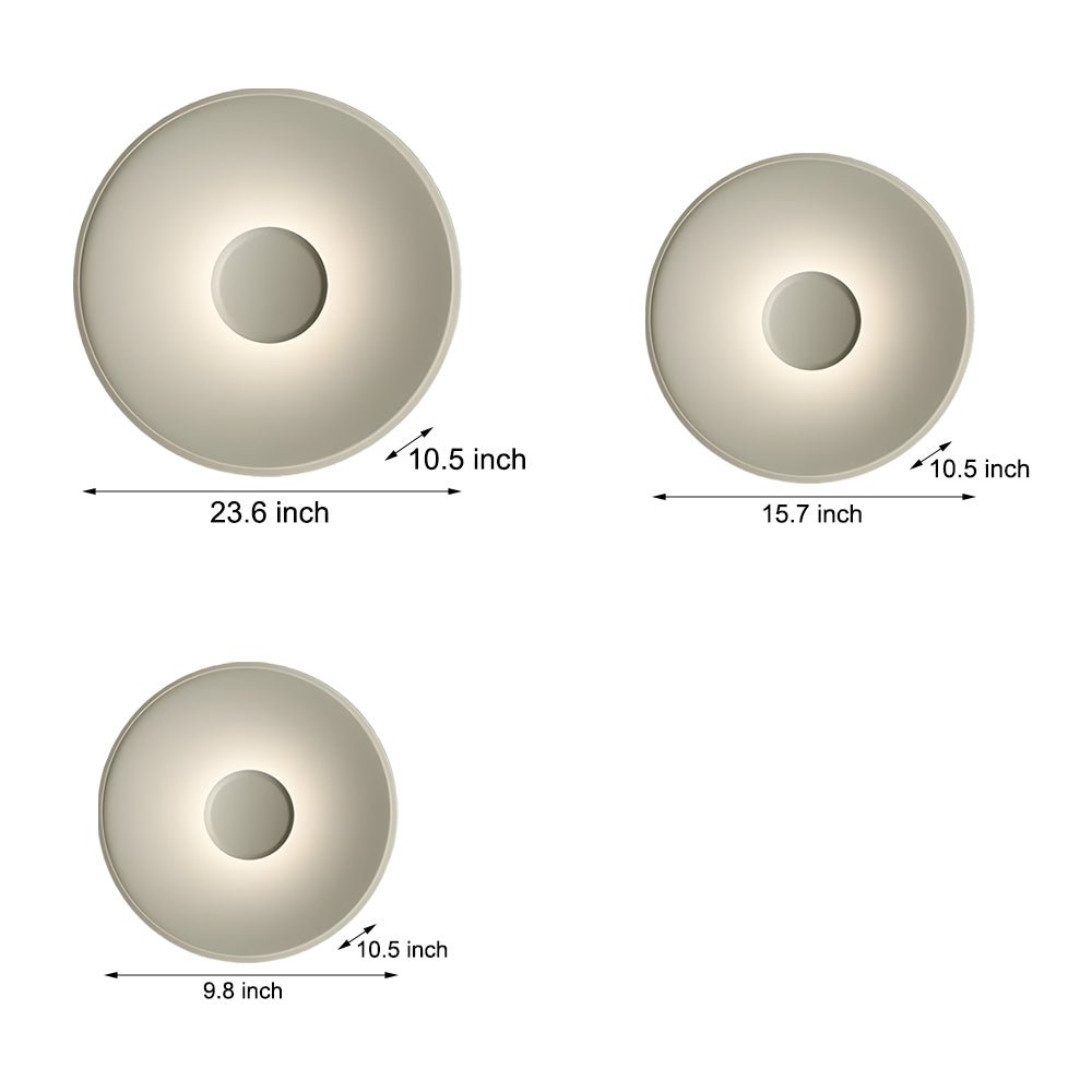 Modern Aluminum LED Halo Flush Mount Ceiling Light