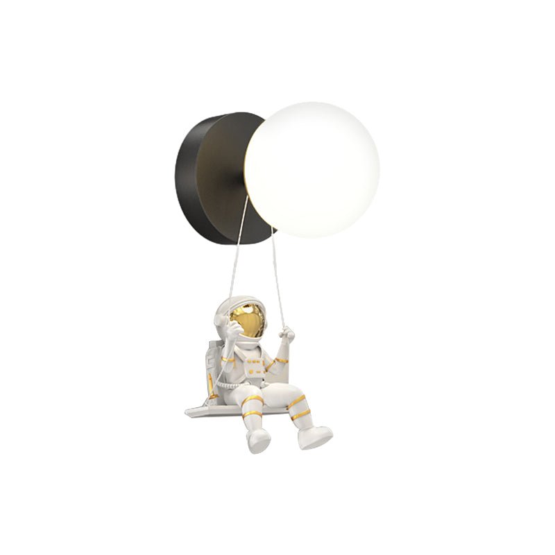 Modern Astronaut Wall Sconce with 3-Step Dimming LED Light