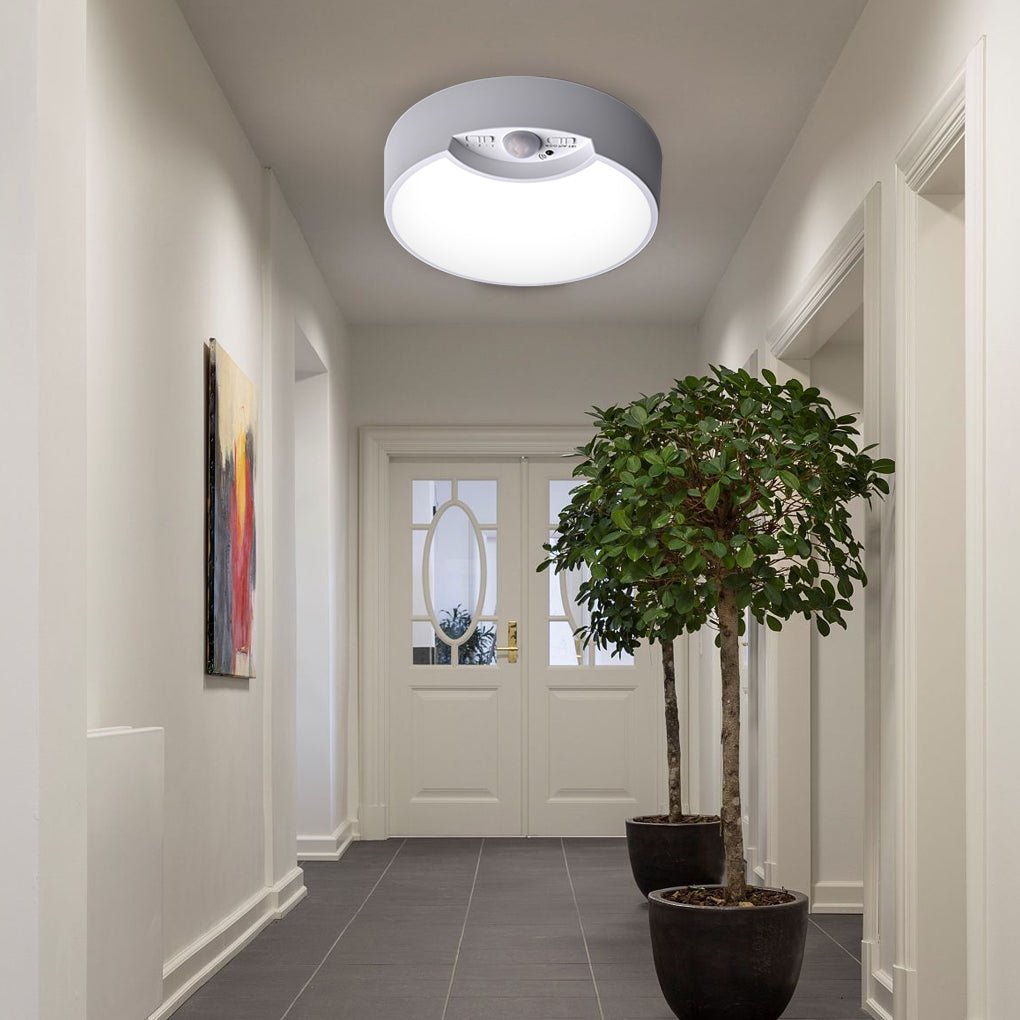 Motion Sensor LED Ceiling Light with Remote Control - Battery Operated