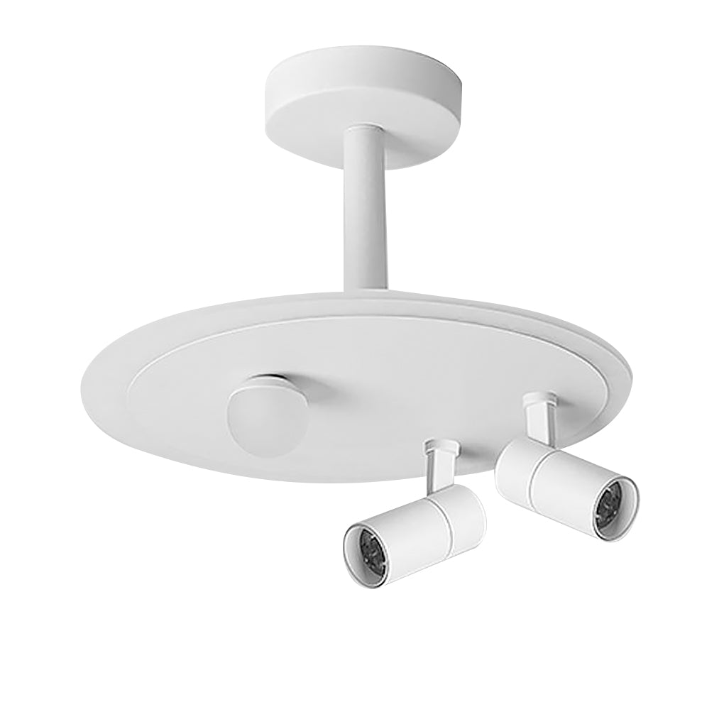 Modern Round Flush Mount Ceiling Light with Adjustable Spotlights