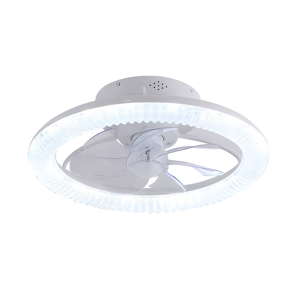 Modern RGB Dimmable Ceiling Fan Light with Remote Control