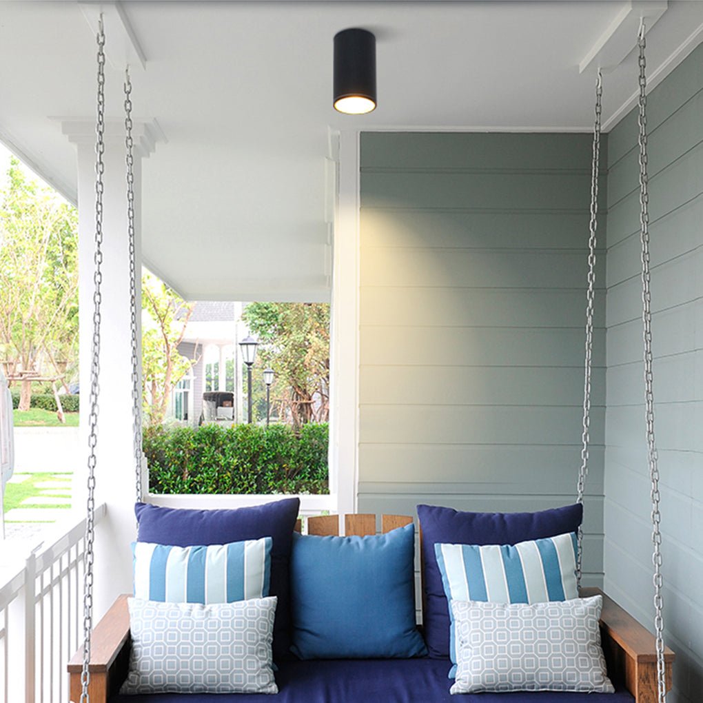 Minimalist Round LED Flush Mount Ceiling Light – Aluminum Downlight