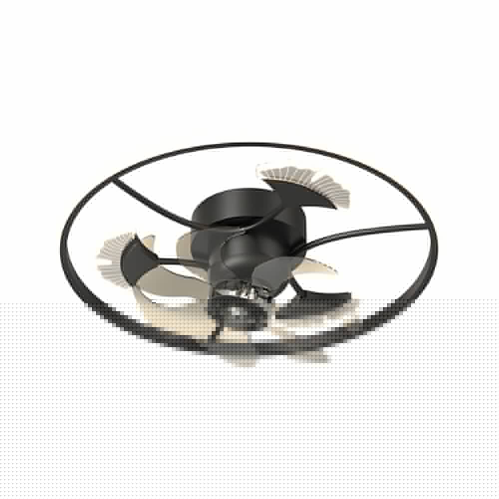 Ginkgo Leaf Modern Ceiling Fan Light with LED - Iron & Acrylic