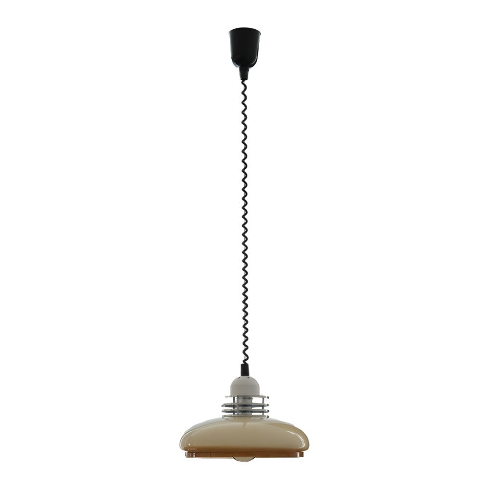 Retractable Glass Pendant Light with 3-Step Dimming - Modern Nordic