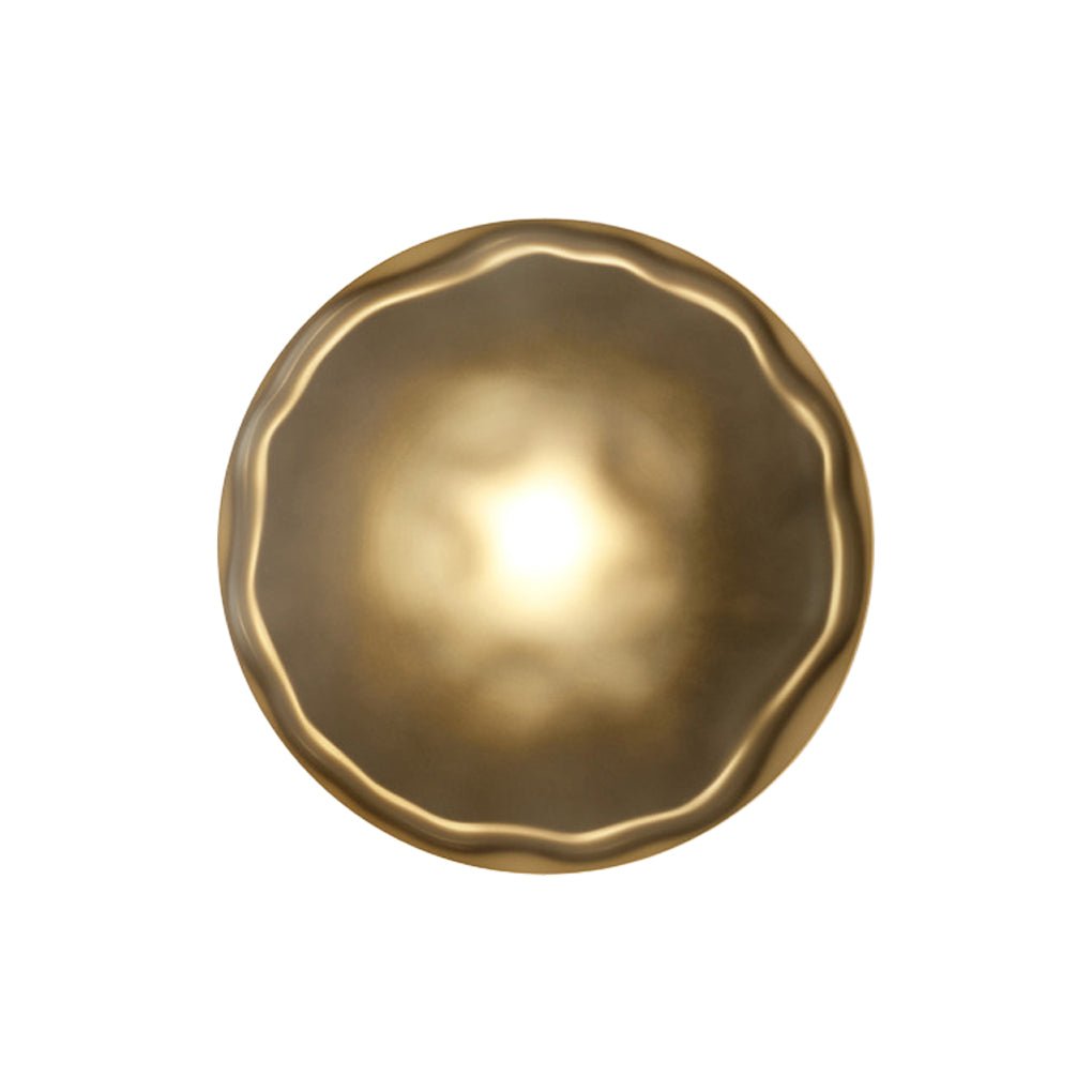 Round Glass Shell Wall Sconce Modern Bedside Study Light