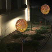 Solar Flower Projection Landscape Light - Modern Iron Outdoor