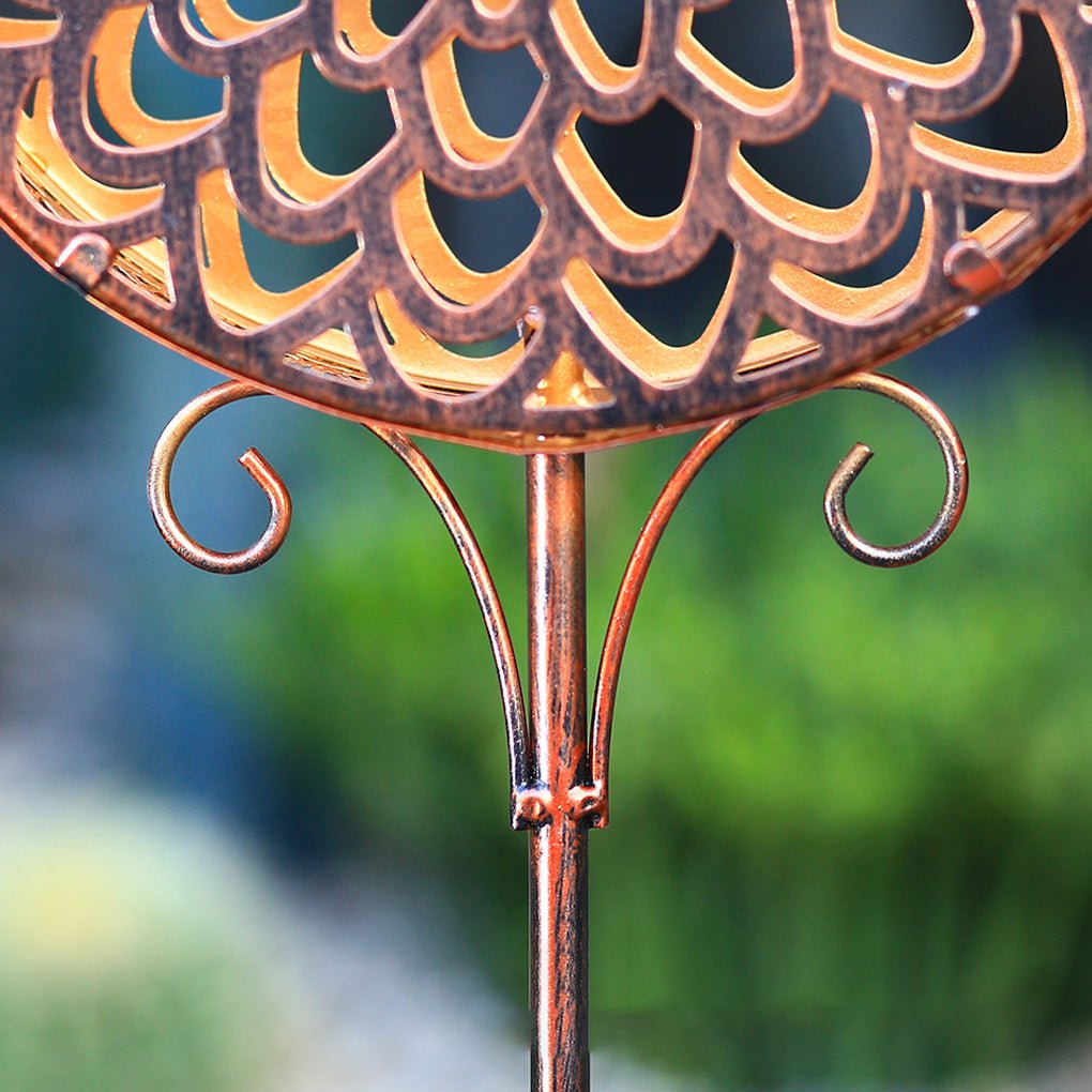 Solar Flower Projection Landscape Light - Modern Iron Outdoor