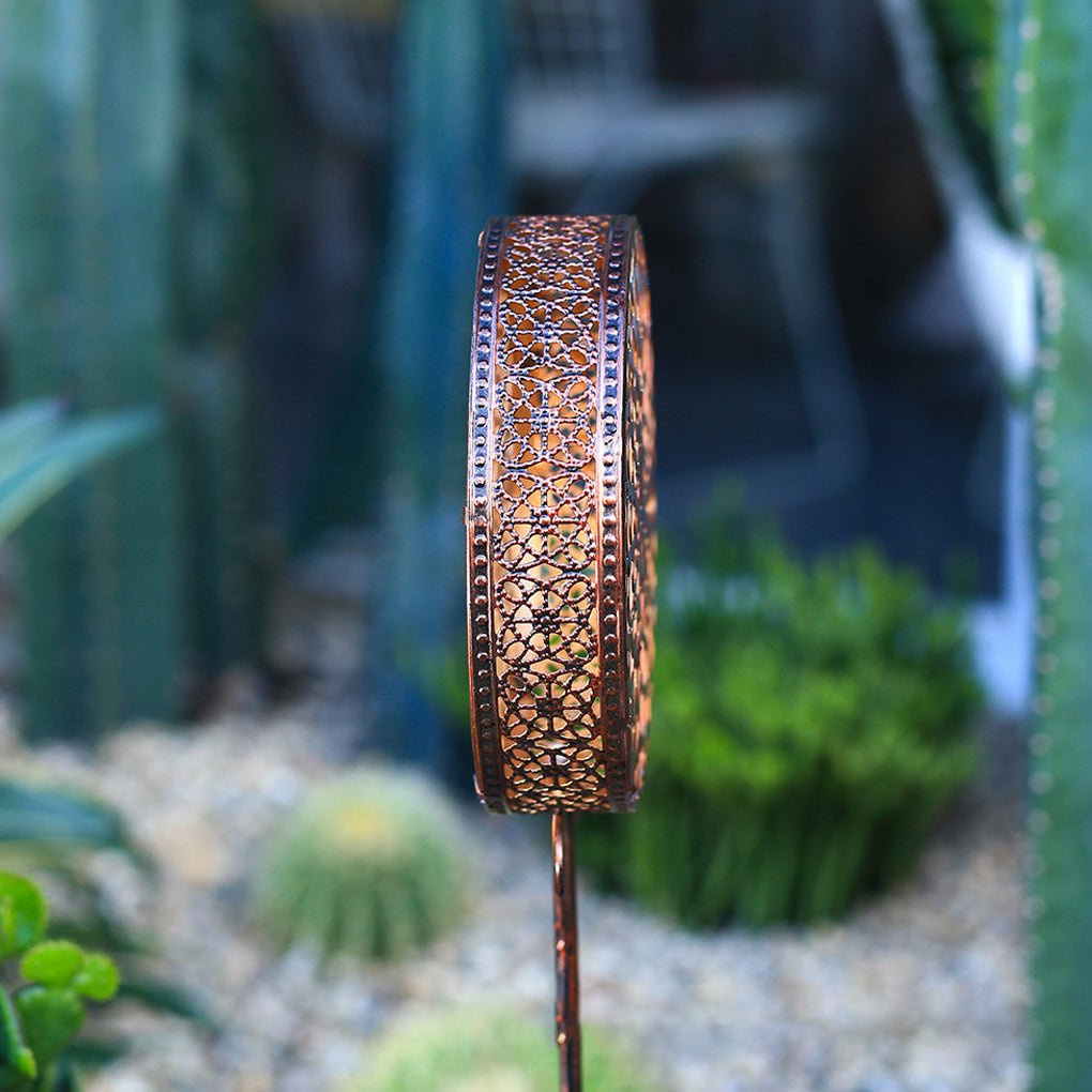Solar Flower Projection Landscape Light - Modern Iron Outdoor