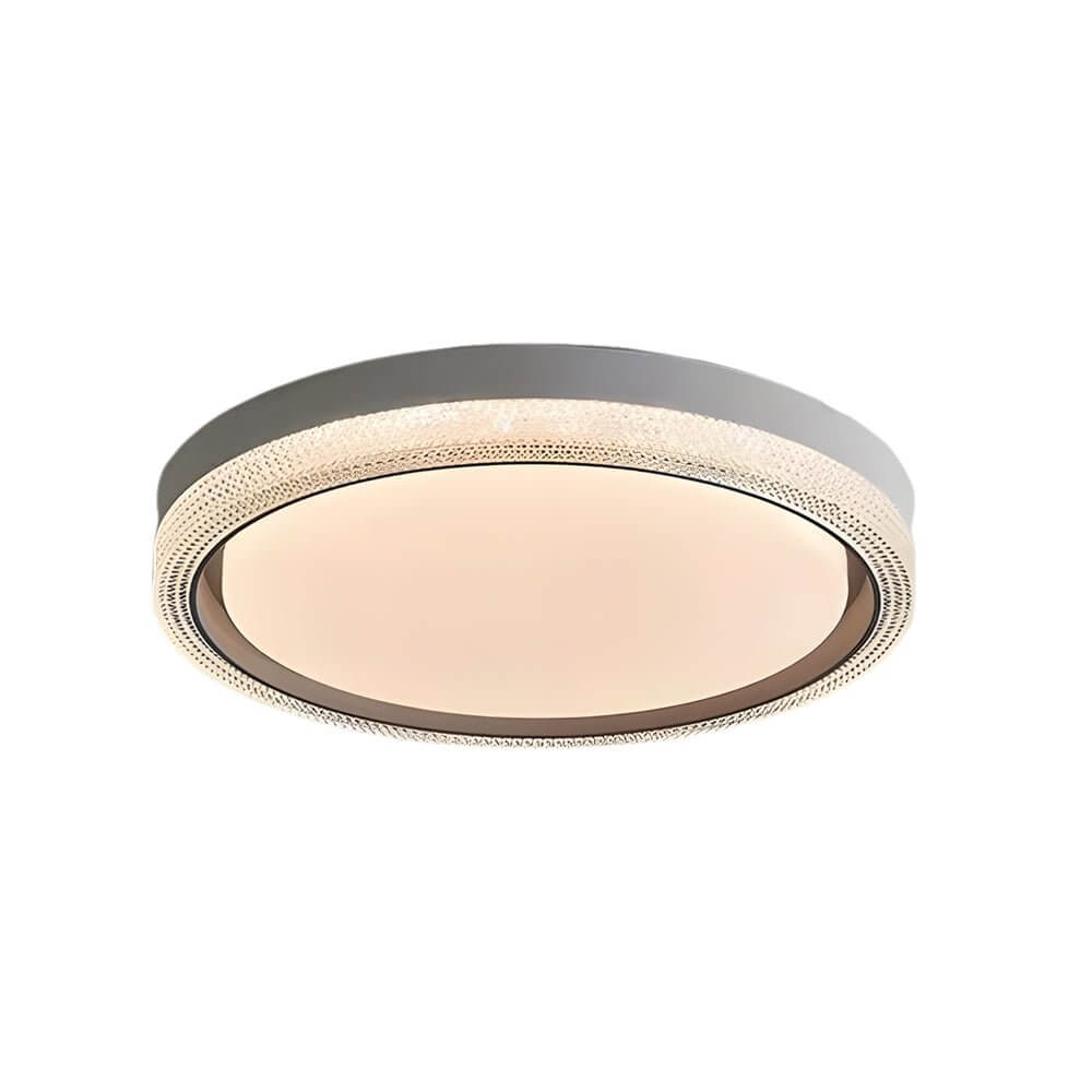 Modern Round LED Flush Mount Ceiling Light with Remote Control