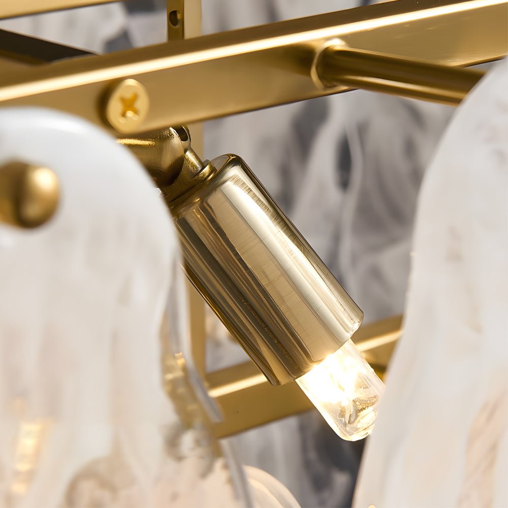 Modern Glass Cloud Chandelier with 3-Step Dimming