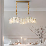 Modern Glass Cloud Chandelier with 3-Step Dimming