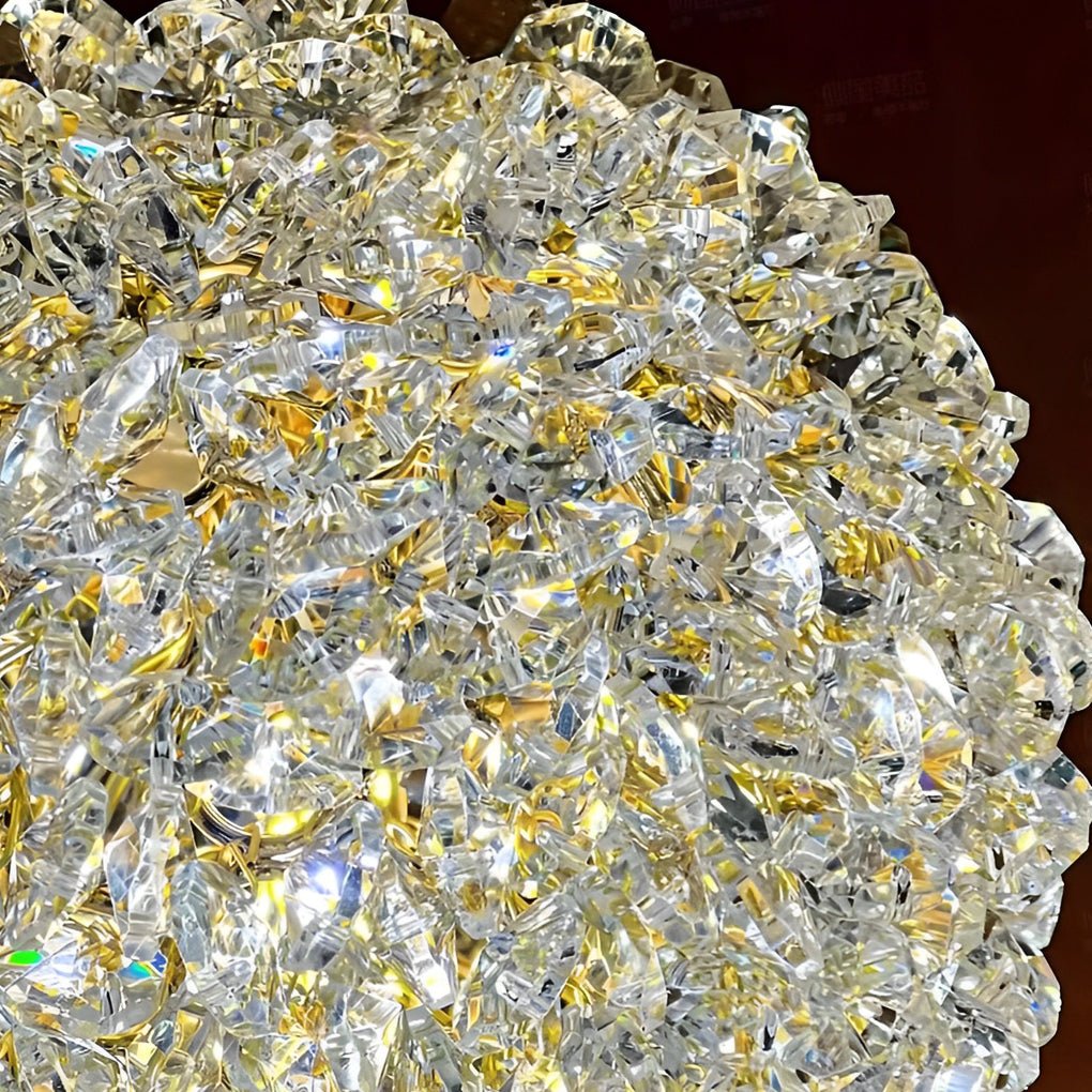 Modern Crystal Ball Pendant Light with Three-Step Dimming