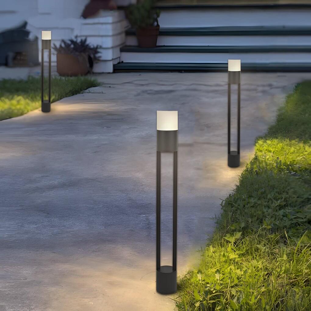 Modern Aluminum Pathway Light with Warm White LED for Outdoor Spaces