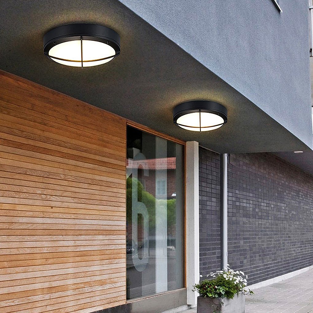 Round Waterproof LED Wall & Ceiling Light - Aluminum & Acrylic