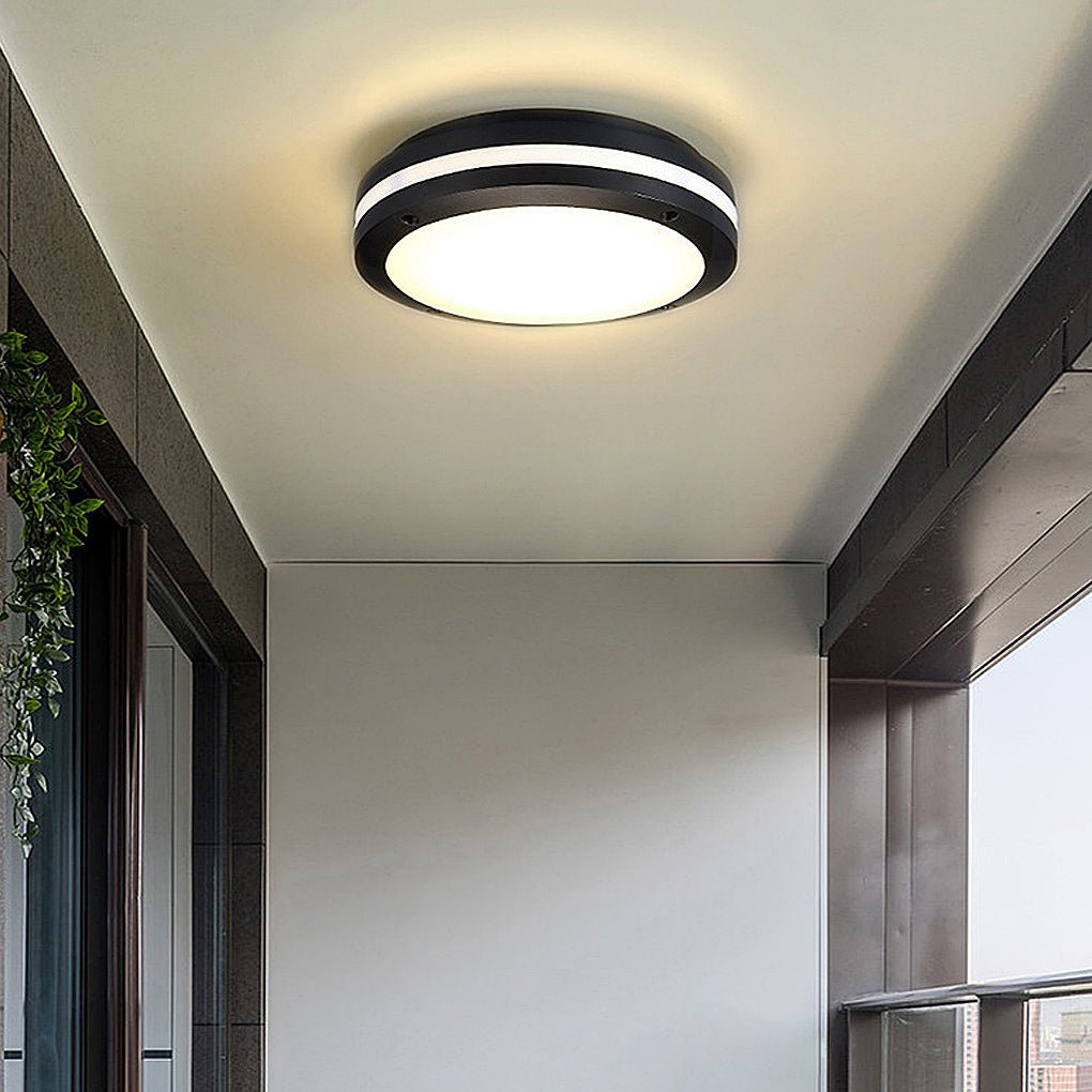 Round Waterproof LED Wall & Ceiling Light - Aluminum & Acrylic
