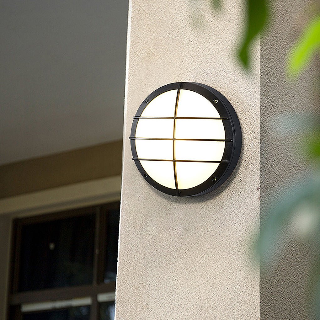 Round Waterproof LED Wall & Ceiling Light - Aluminum & Acrylic