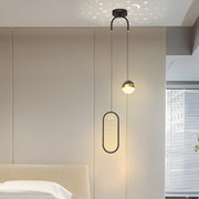 Nordic Starry Projection Pendant Light with 3-Step Dimming