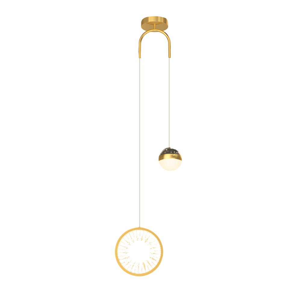 Nordic Starry Projection Pendant Light with 3-Step Dimming
