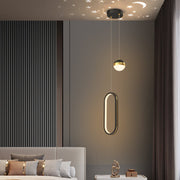 Starry Projection Pendant Light with 3-Step Dimming LED