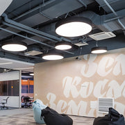 Modern Round LED Pendant Light for Office and Workspace