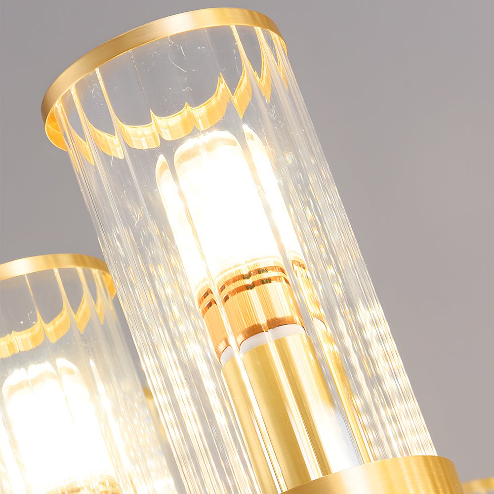 Modern Crystal Molecular Chandelier – Glass & Copper Finish