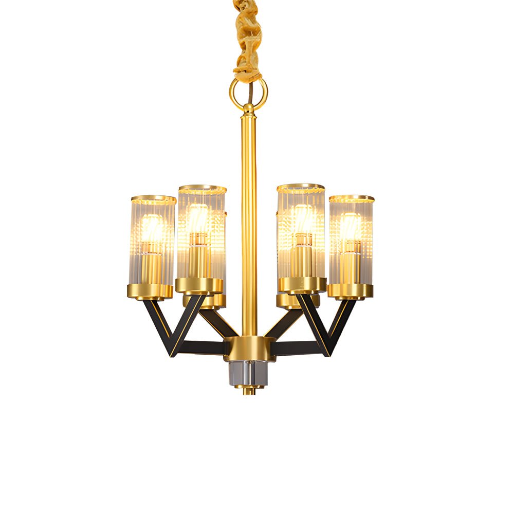 Modern Crystal Molecular Chandelier – Glass & Copper Finish