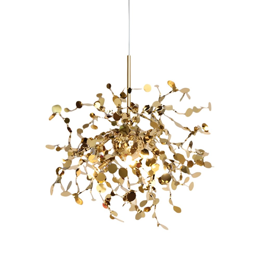 Modern Spherical Disc Chandelier Stainless Steel Nordic Pendant