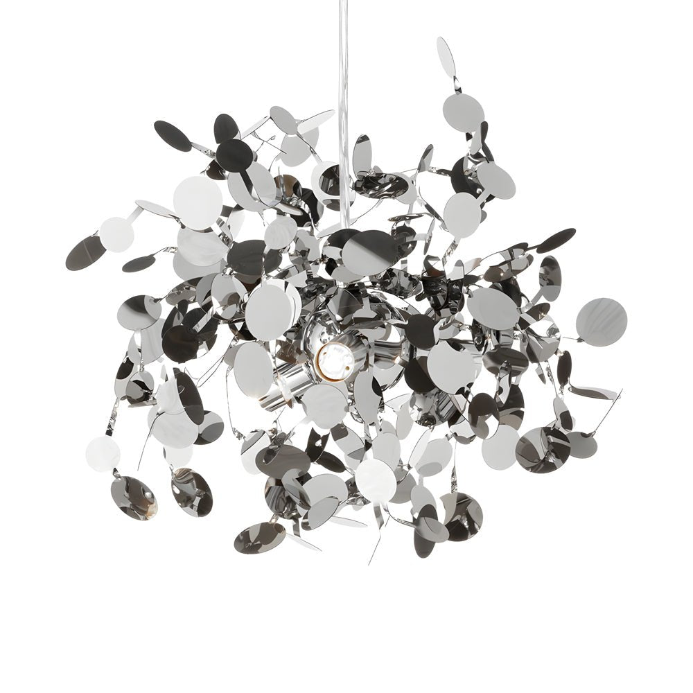 Modern Spherical Disc Chandelier Stainless Steel Nordic Pendant