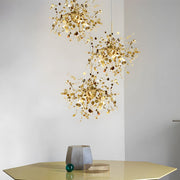 Modern Spherical Disc Chandelier Stainless Steel Nordic Pendant