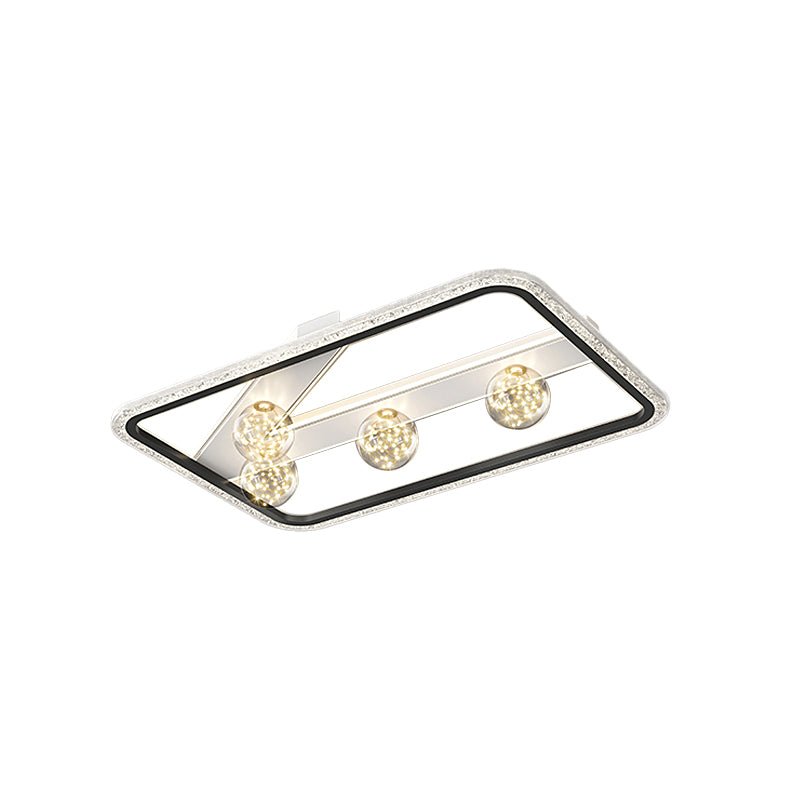 Dimmable LED Geometric Semi Flush Mount Ceiling Light