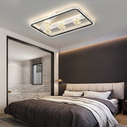 Dimmable LED Geometric Semi Flush Mount Ceiling Light