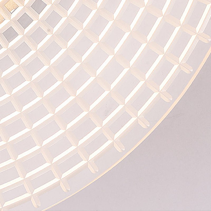Round Striped Acrylic LED Wall Sconce - Modern Minimalist Design