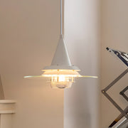 Modern Glass UFO Pendant Light with 3-Step Dimming