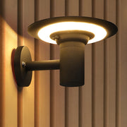Round UFO Solar LED Outdoor Wall Light - Waterproof Die-Cast Aluminum