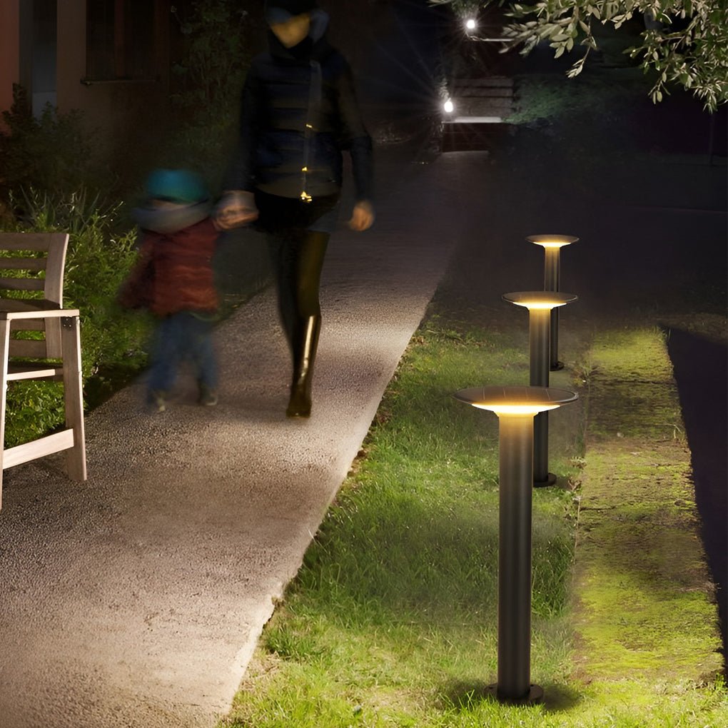 UFO Solar Pathway Light Modern Die-Cast Aluminum Outdoor Garden